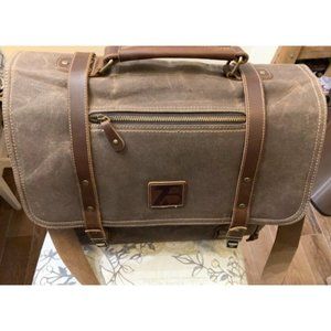 Laptop Messenger bag for Mens 15.6 Inch, Waterproof Vintage Genuine Leather